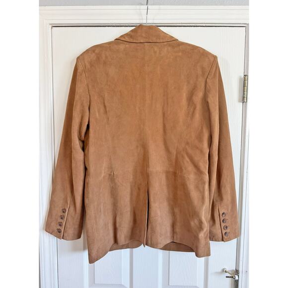 NWT REFORMATION Veda Leon Oversized Suede Blazer Pecan Medium M - Picture 8 of 10